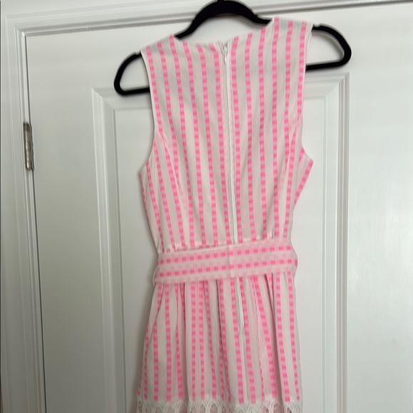 Lilly Pulitzer Pink & White Striped Sleeveless Dress - Picture 3 of 7
